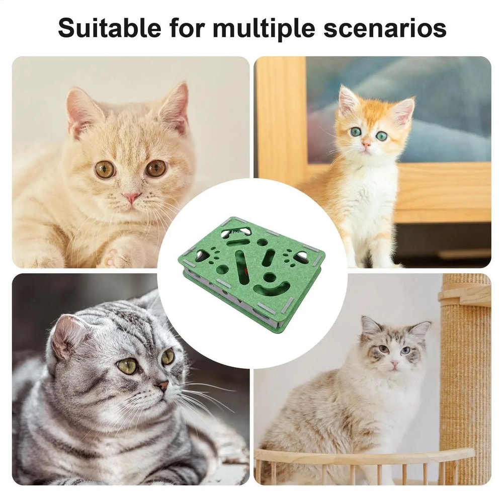 Interactive Cat Scratch Box With Bell Balls 7