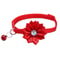 Floral Bow Pet Collar With Bell 4