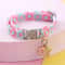 Colorful Paw Print Pet Collar With Bell 15