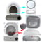 Automatic Cat Litter Box Waste Bin Accessories Set 0
