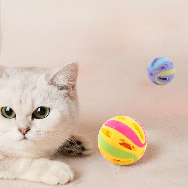 Colorful Bell Ball Interactive Cat Toy Set 5