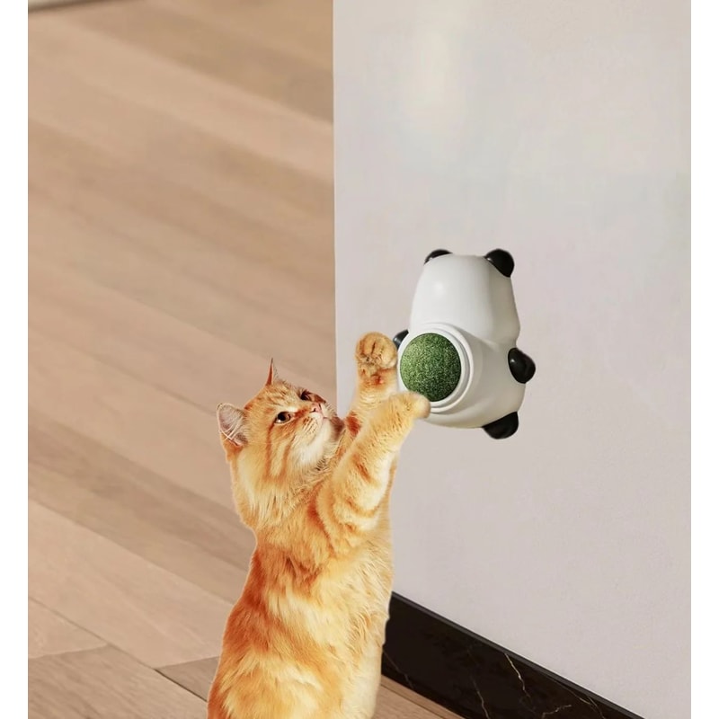 Natural Catnip Wall Sticky Ball Toy 6