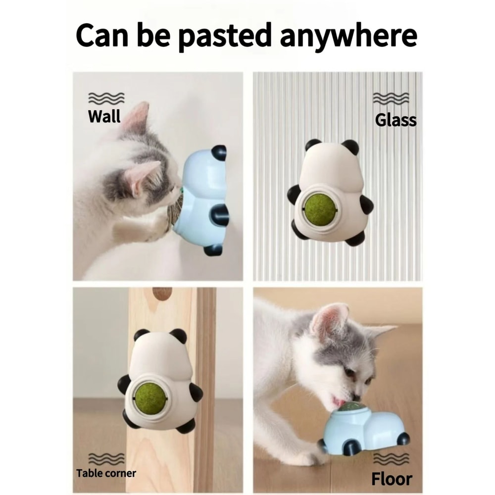 Natural Catnip Wall Sticky Ball Toy 8