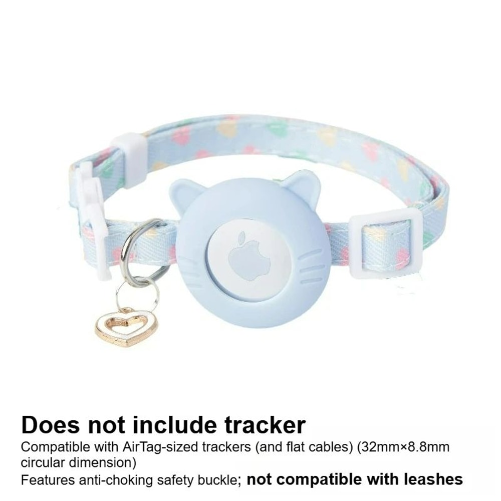 Adjustable AirTag Pet Tracker Collar With Breakaway Safety Buckle 5