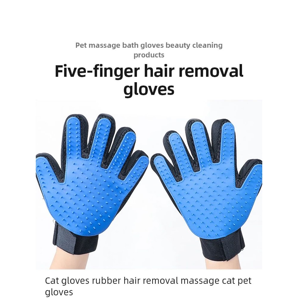 Pet Grooming Hair Remover Gloves For Cats And Dogs 6