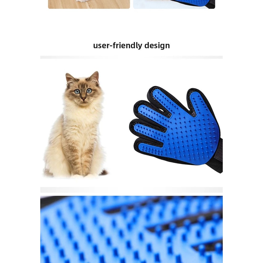 Pet Grooming Hair Remover Gloves For Cats And Dogs 9
