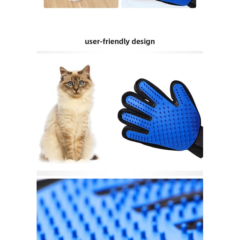 Pet Grooming Hair Remover Gloves For Cats And Dogs 9