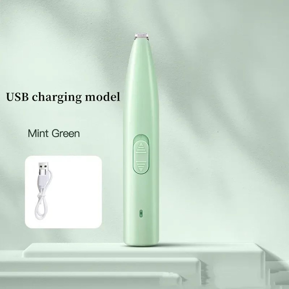 Quiet USB Rechargeable Pet Paw Hair Trimmer 8