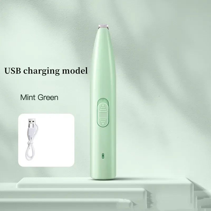 Quiet USB Rechargeable Pet Paw Hair Trimmer 8