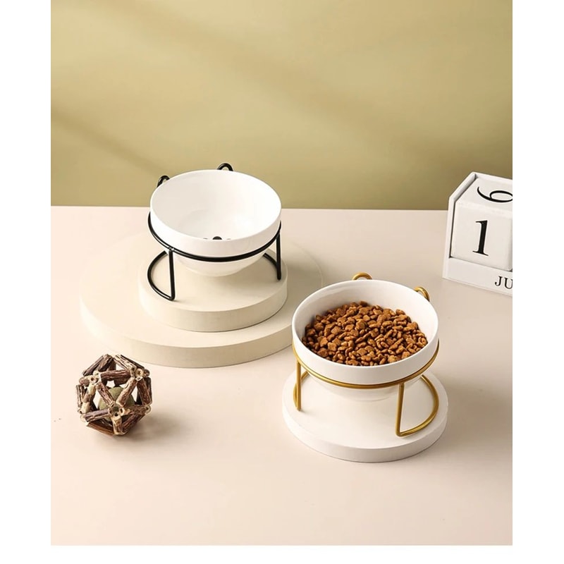 500ML Raised Ceramic Pet Food And Water Bowl 7