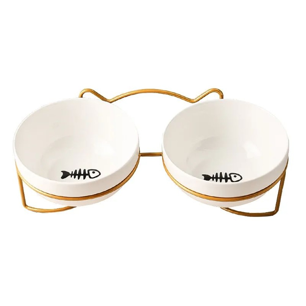 500ML Raised Ceramic Pet Food And Water Bowl 19