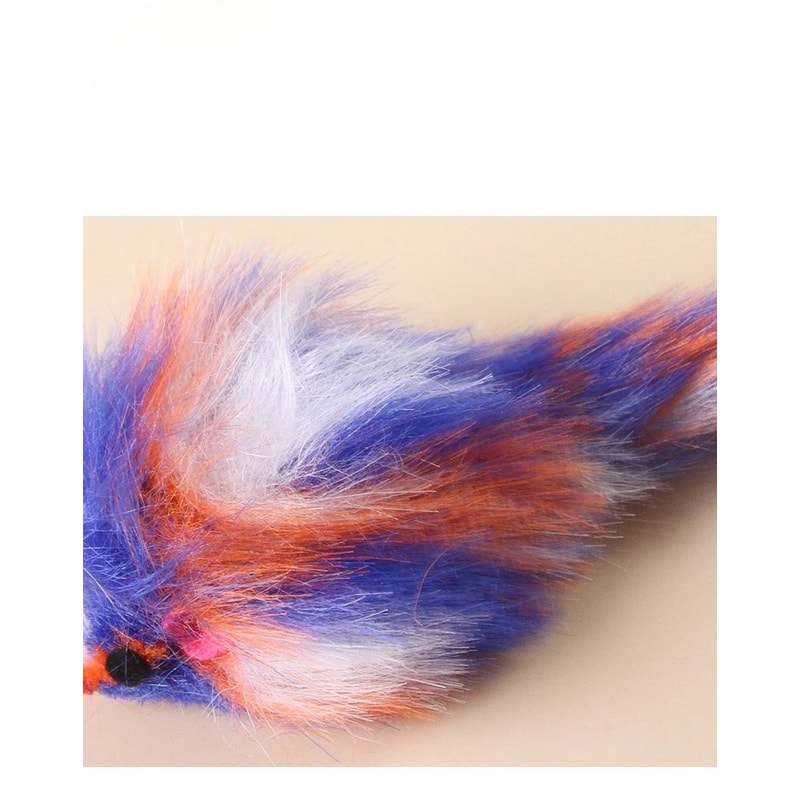 Colorful Plush Mouse Cat Toy For Interactive Play 6