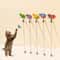 Retractable Butterfly Cat Teaser Wand Interactive Toy 0