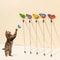 Retractable Butterfly Cat Teaser Wand Interactive Toy 0