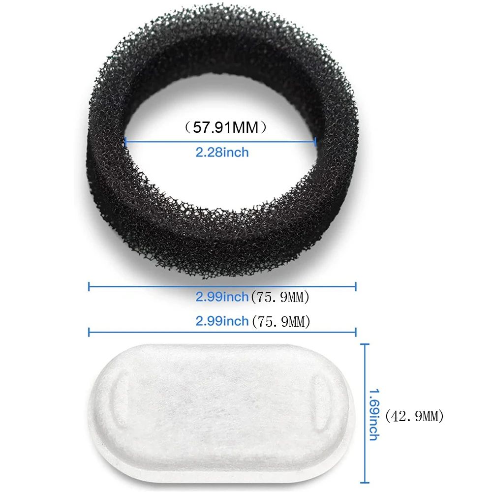 Replacement Activated Carbon Filters For Stainless Steel Cat Water Fountain 1