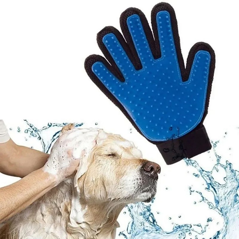 Pet Grooming Glove For Cat And Dog Hair Removal And Massage 7