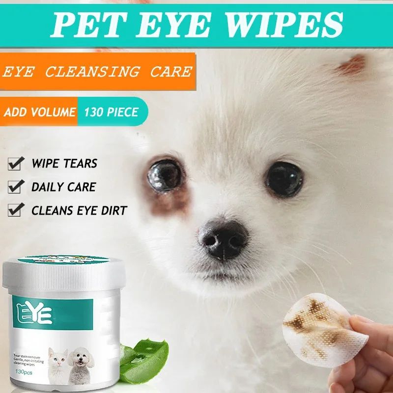 Pet Eye Cleaning Wipes For Cats And Dogs 130 Count 4
