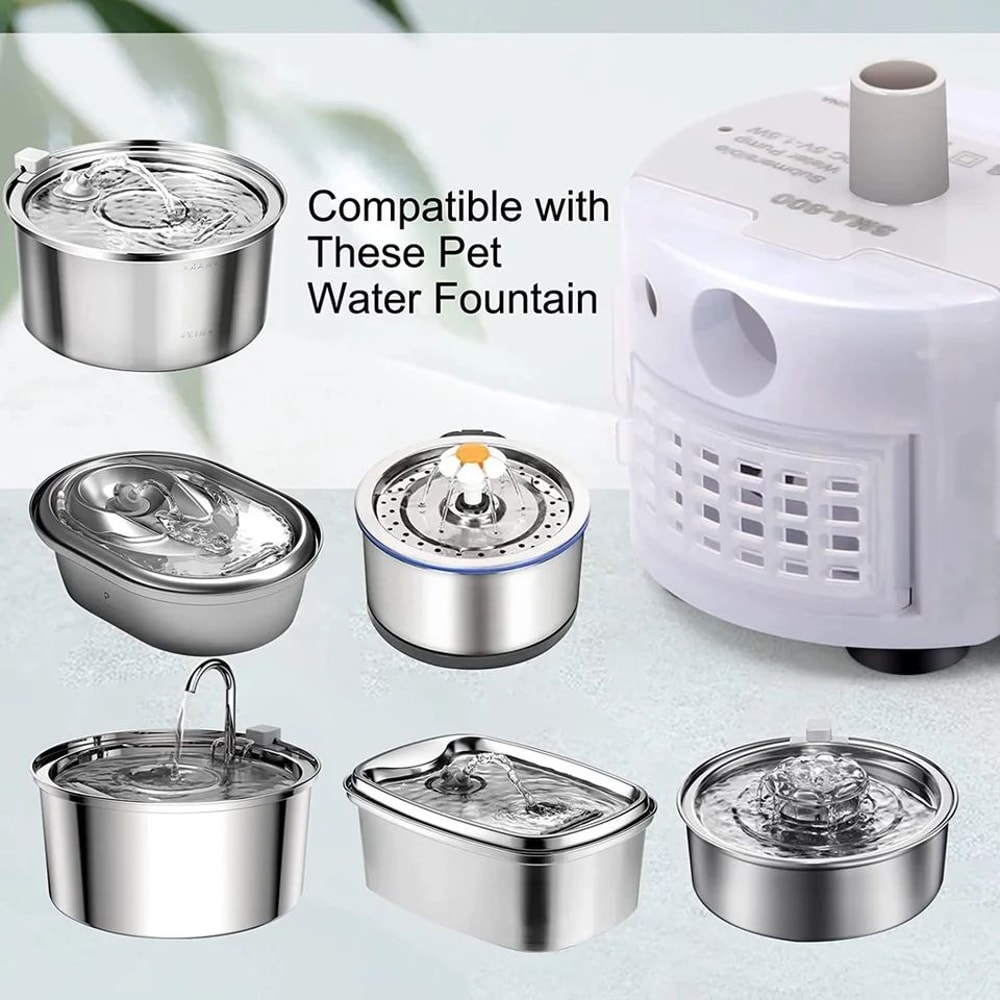 SMA 800 Stainless Steel Cat Water Fountain Replacement Pump 3