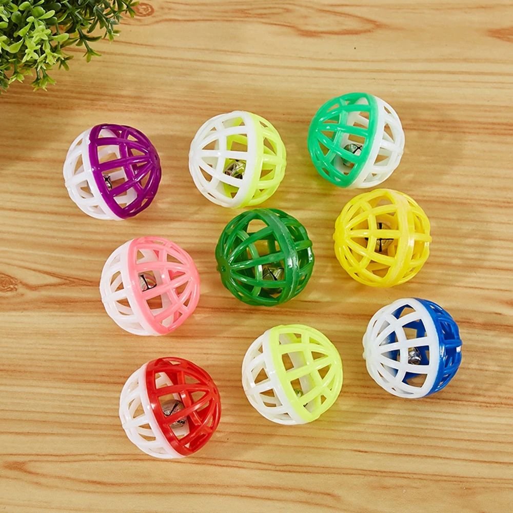 Hollow Plastic Cat Toy Balls With Bell For Kittens And Indoor Cats 4