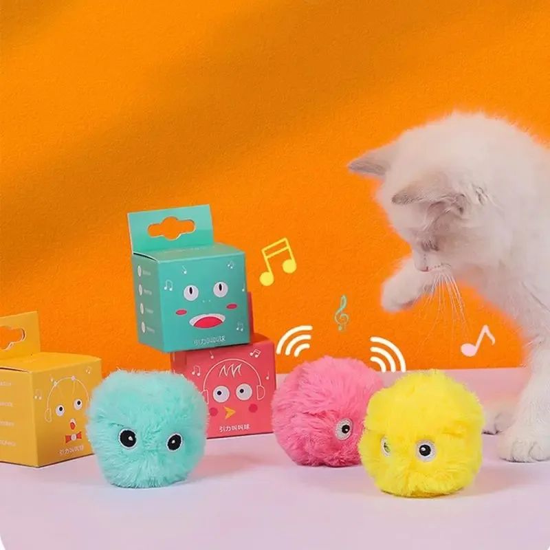 Interactive Chirping Cat Toy Ball With Animal Sounds 6