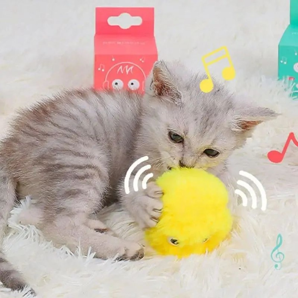 Interactive Chirping Cat Toy Ball With Animal Sounds 7