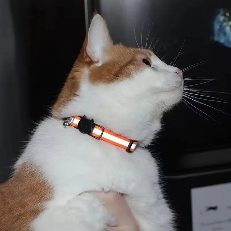 Reflective Breakaway Cat Collar With Bell 7