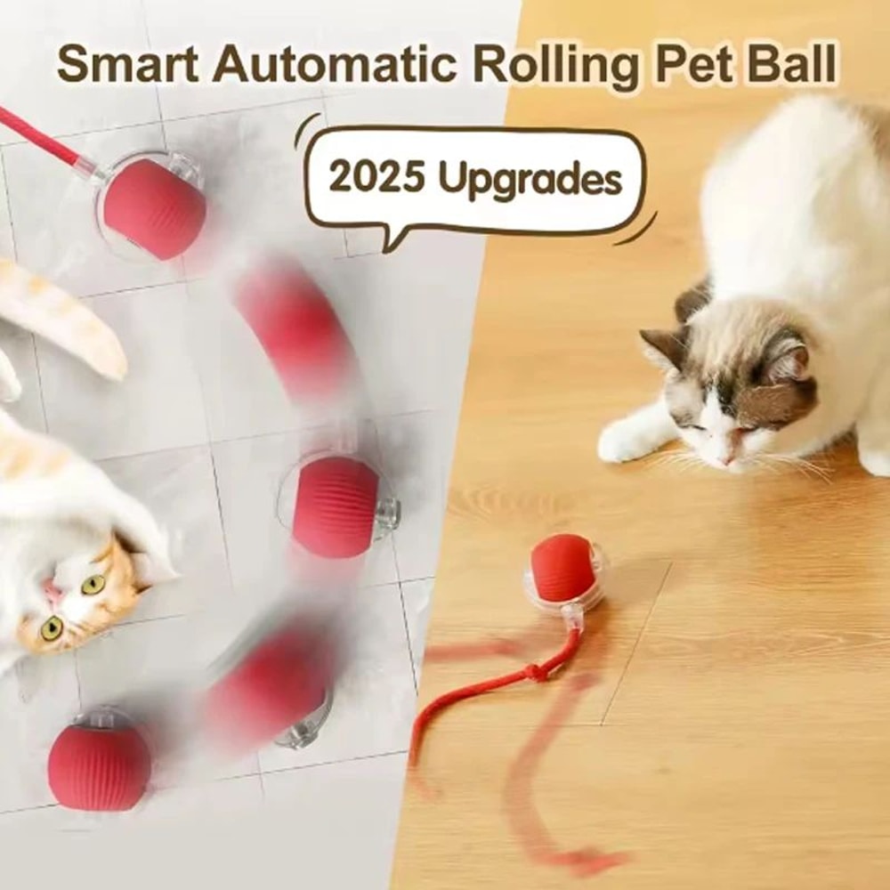 Interactive Smart Rolling Ball Cat Toy 0