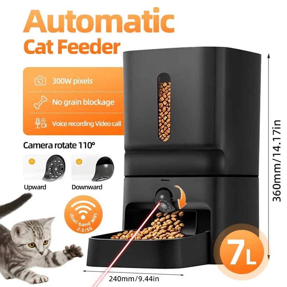 Smart WiFi Voice Auto Feeder With Camera 0
