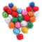 50 Piece Sparkle Pom Pom Cat Toy Balls Set 0