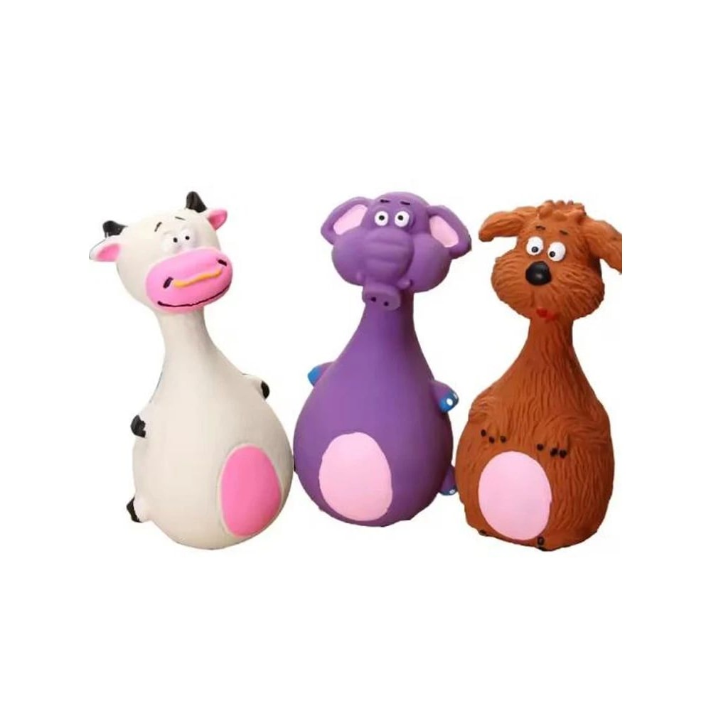 Squeaky Latex Animal Chew Toy For Dogs 4
