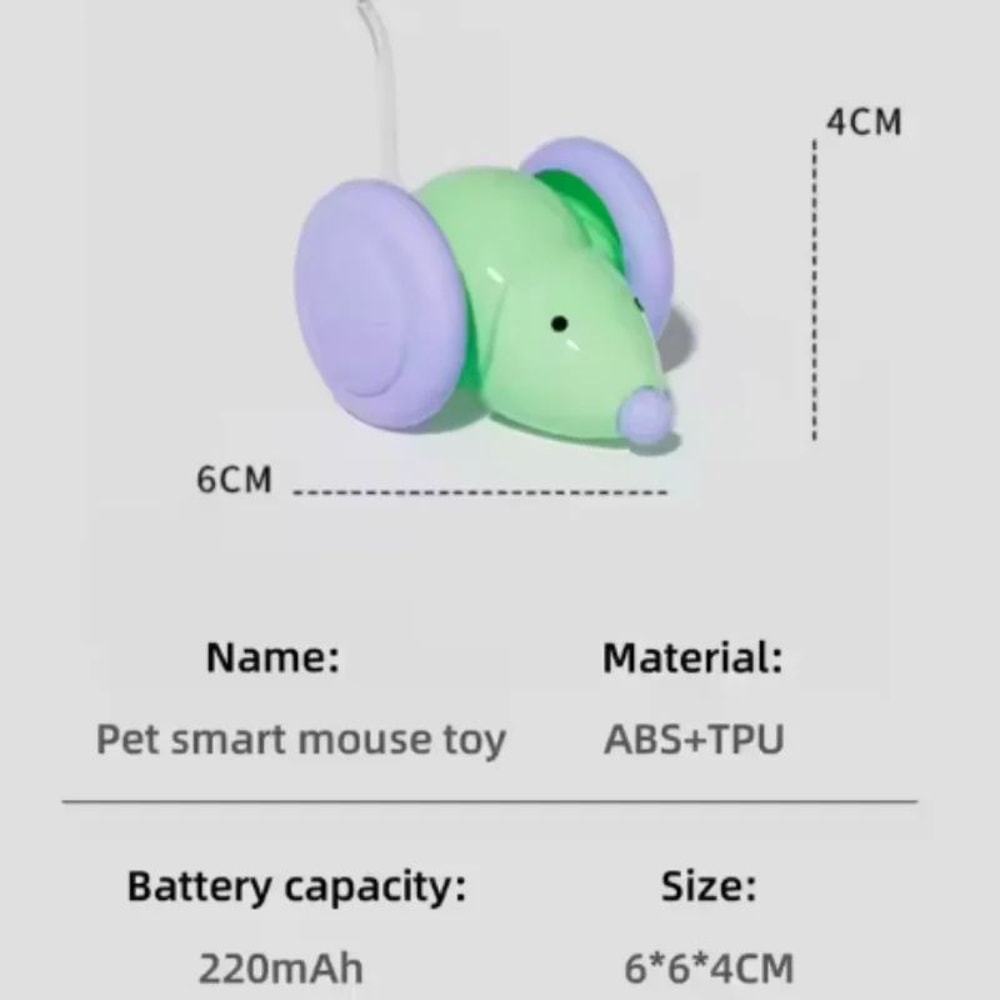 Interactive Electric Mouse Car Cat Toy 8
