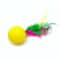 5 Piece Colorful Feather Shuttlecock Cat Toy Set 4