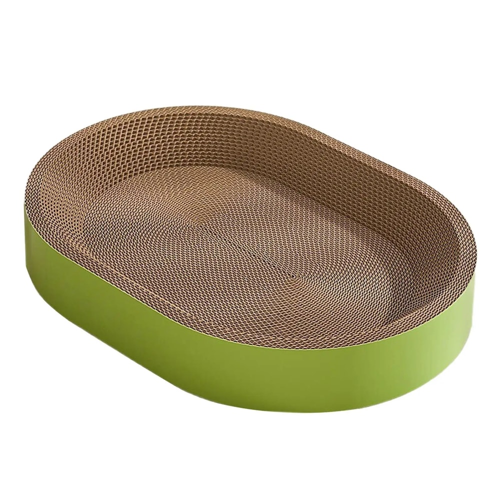 Oval Cardboard Cat Scratcher Bed 6