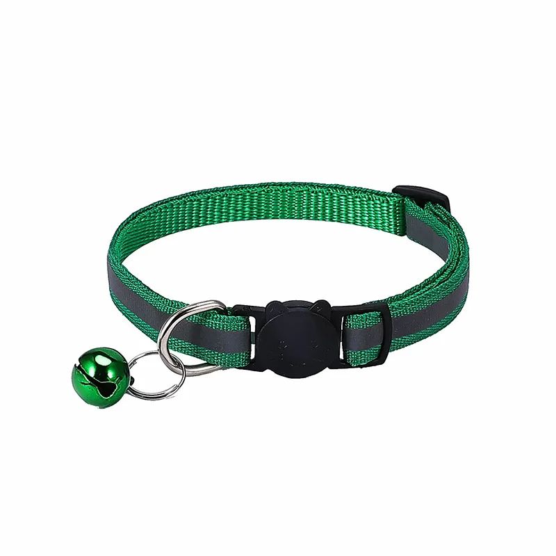 Reflective Breakaway Cat Collar With Bell And ID Ring 10