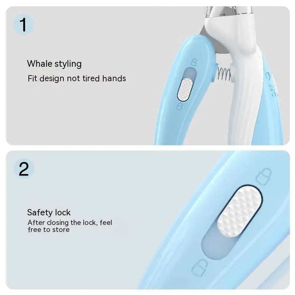 LED Pet Nail Clipper And Electric Nail Grinder Set 1