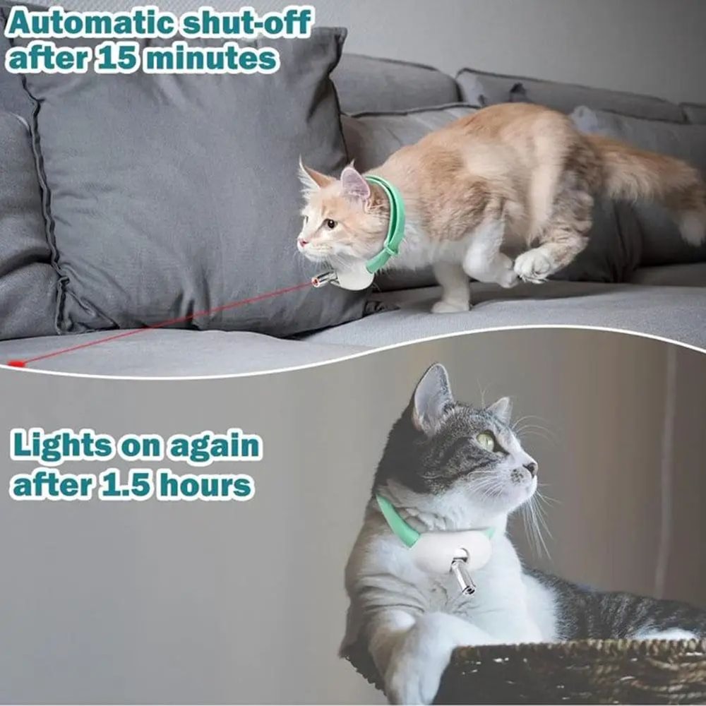Smart Rechargeable Laser Cat Collar Interactive Pet Toy 11