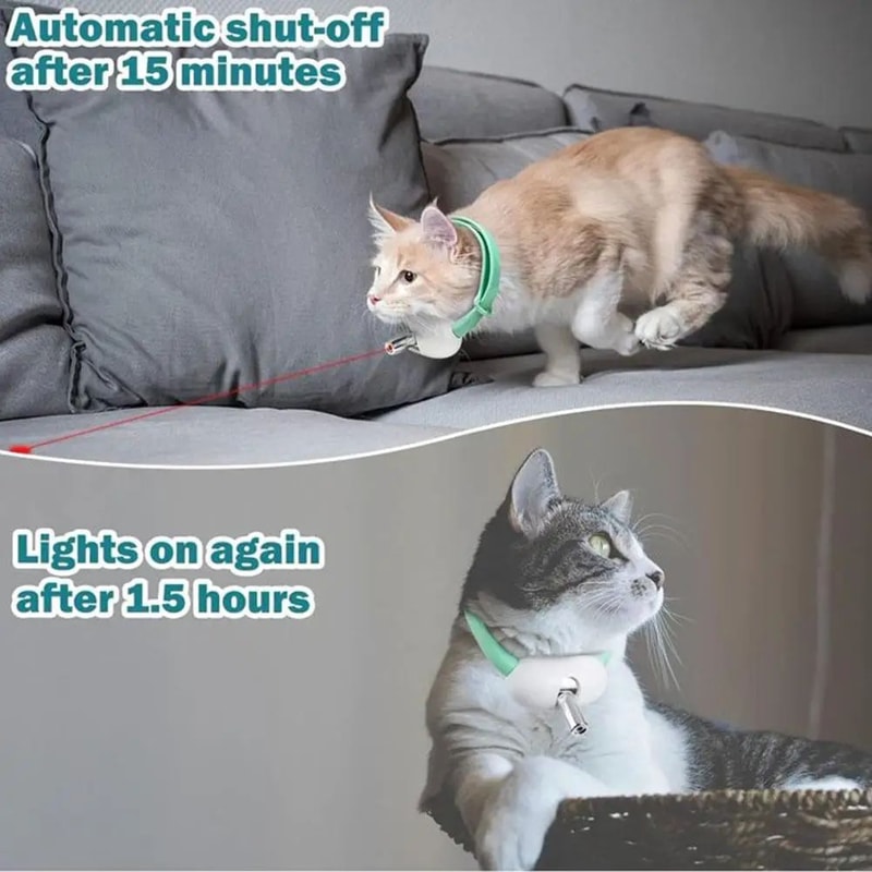 Smart Rechargeable Laser Cat Collar Interactive Pet Toy 11