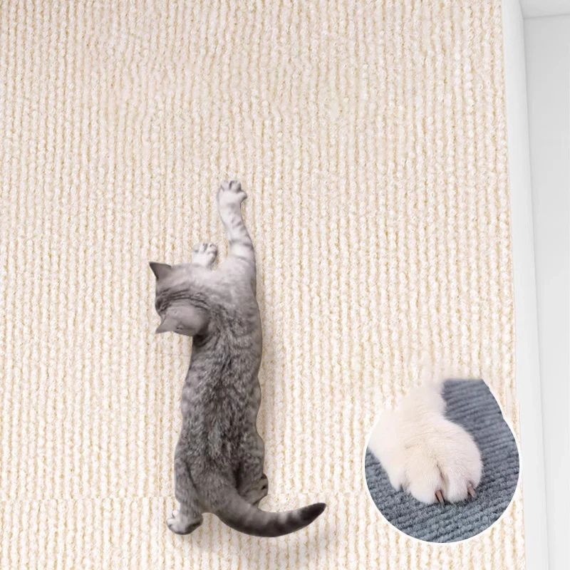 Self Adhesive Cat Scratching Wall Protector Mat 4