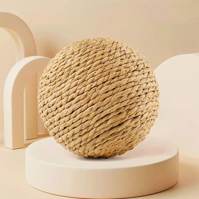 Interactive Sisal Cat Scratching Ball Toy With Sound 7