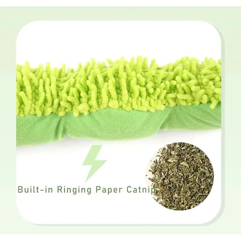 Catnip Caterpillar Plush Cat Toy For Teeth Cleaning 5