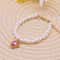 Pearl Style Adjustable Cat Collar With Bell Necklace 10