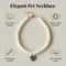Pearl Style Adjustable Cat Collar With Bell Necklace 12