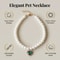 Pearl Style Adjustable Cat Collar With Bell Necklace 12