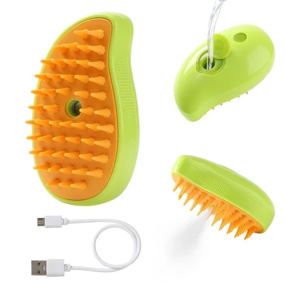 3 In 1 Steam Pet Grooming Brush With Spray And Massage 14