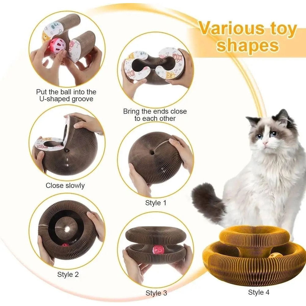 Magic Organ Cat Scratching Board Interactive Claw Grinding Toy 4