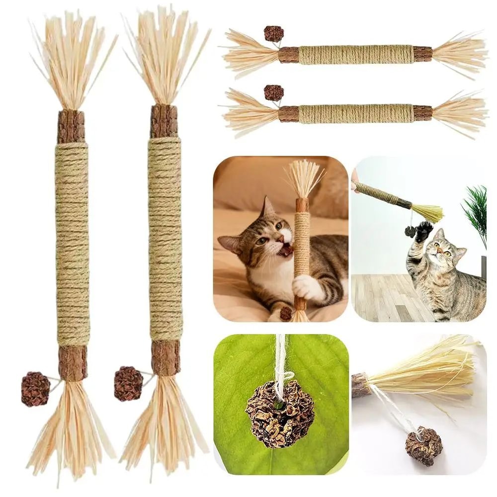 Cat Mint Teeth Cleaning Chew Stick Interactive Toy 5