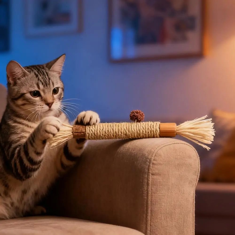 Cat Mint Teeth Cleaning Chew Stick Interactive Toy 7