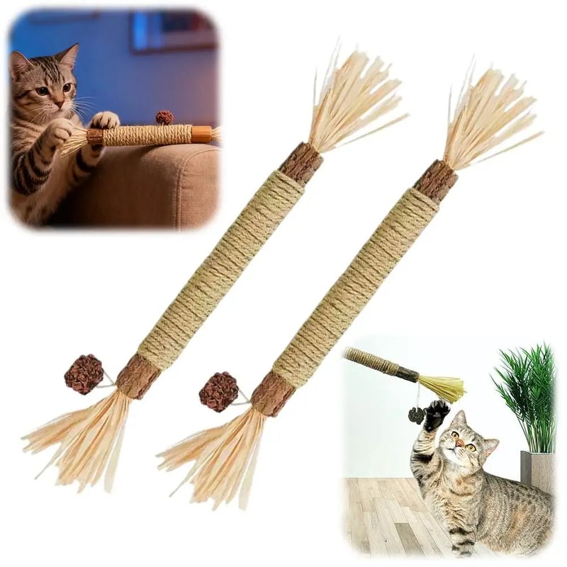 Cat Mint Teeth Cleaning Chew Stick Interactive Toy 9