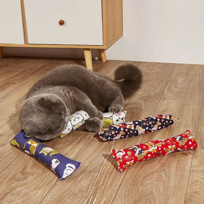 Catnip Stuffed Plush Cat Pillow Toy 0