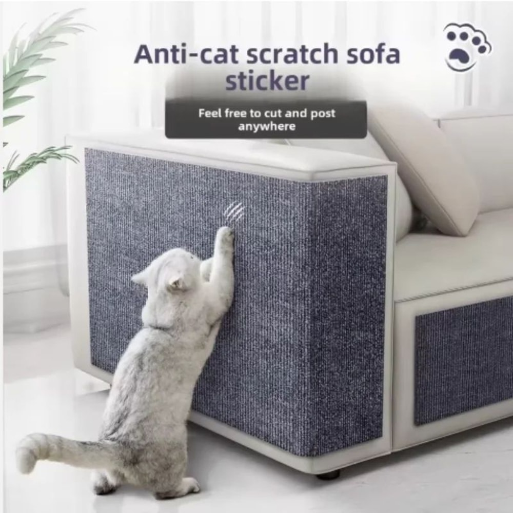 DIY Self Adhesive Cat Scratching Mat Protector 0